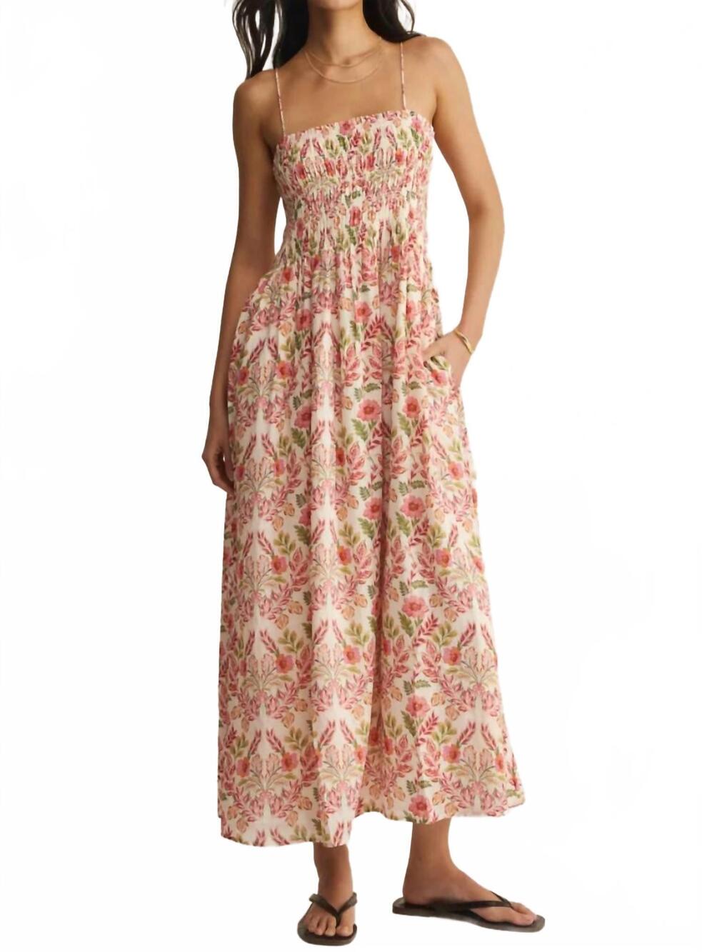 NEW Z SUPPLY cornelia ami floral midi dress in multi